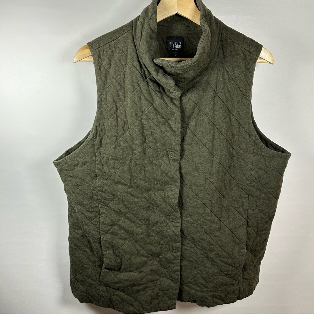 Eileen fisher quilted vest